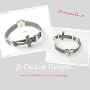 Product image of Cross on Leather Bracelet