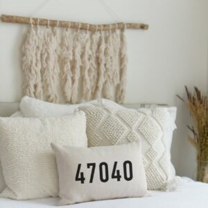 Shop North Dakota Zip Code Pillow – Original