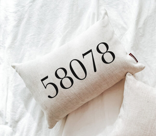 Product image of Classic Zip Code Pillow