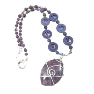 Shop North Dakota Wirewrapped Gemstone Pendant