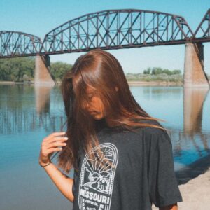 Shop North Dakota Mighty Missouri Coffee Cabin Tee