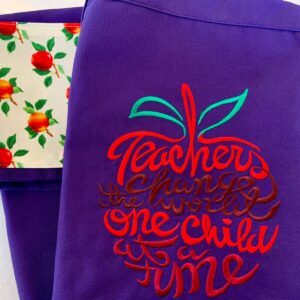 Product image of Teachers change the world one child at a time Apron