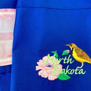 Product image of North Dakota State Flower and Bird Apron