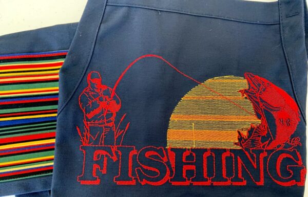 Shop North Dakota Fishing Design Apron