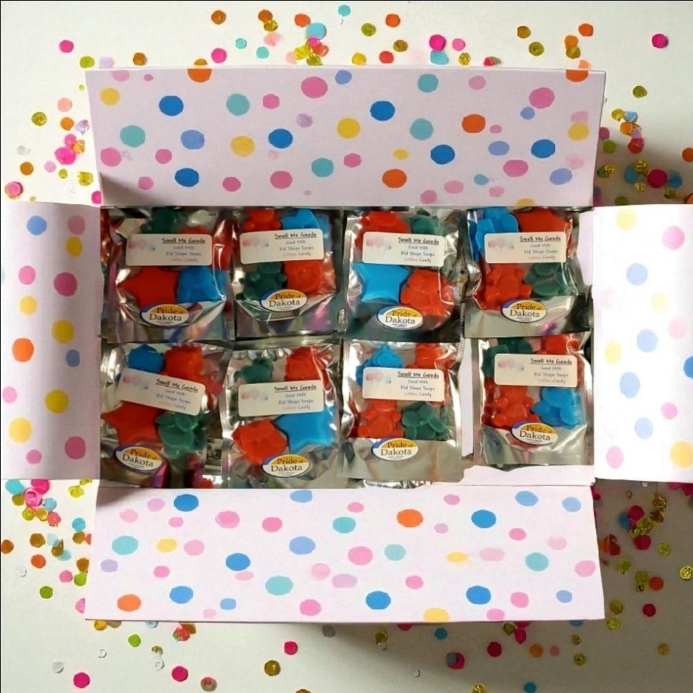 Product image of Cotton Candy Twist – Goat Milk Kid Shape Soaps