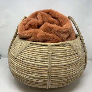 Product image of Cane Basket and Ultraplush Throw