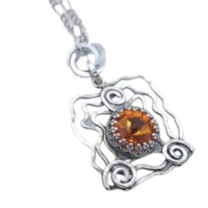 Shop North Dakota Swarovski Rivoli Crystal Necklace