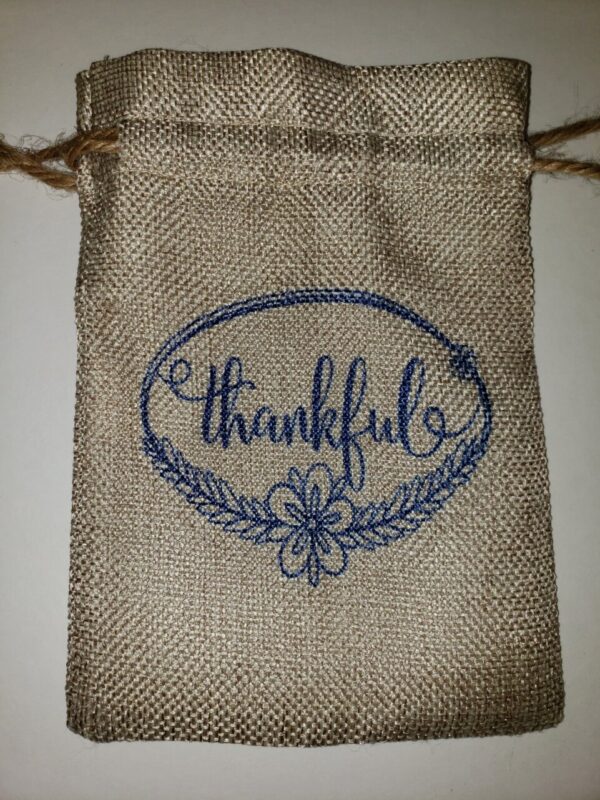 Product image of Customized Small Faux Burlap Bag