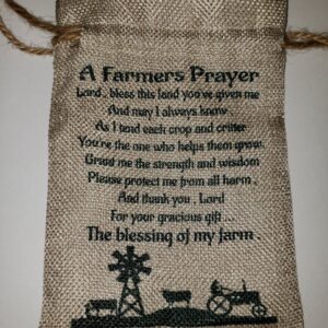 Product image of Customized Small Faux Burlap Bag