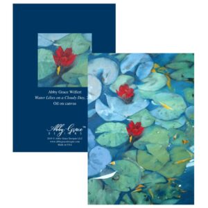 Shop North Dakota Water Lilies on a Cloudy Day Greeting Card