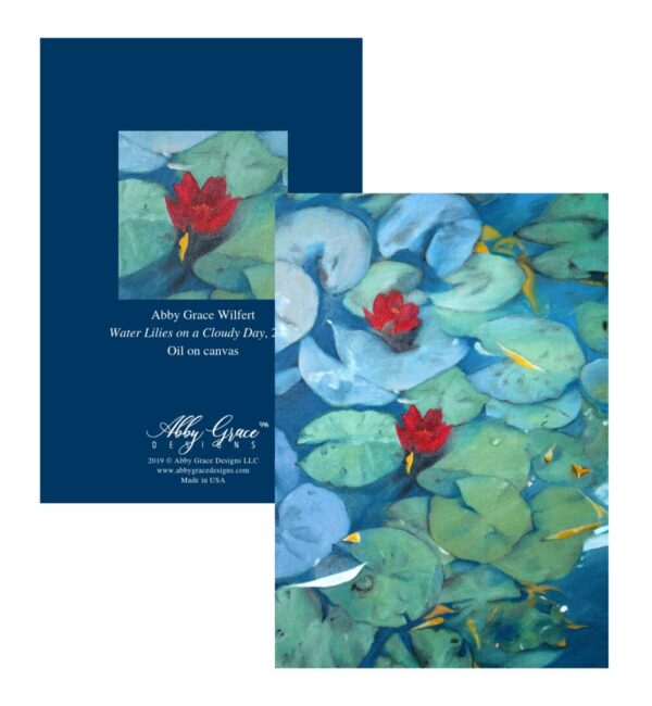 Product image of Water Lilies on a Cloudy Day Greeting Card