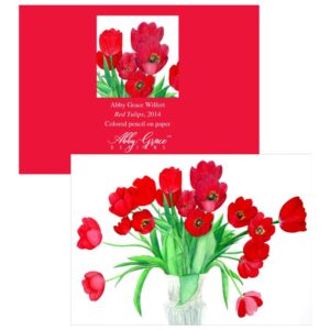 Shop North Dakota Red Tulips Greeting Card