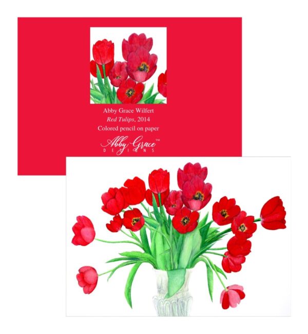 Shop North Dakota Red Tulips Greeting Card