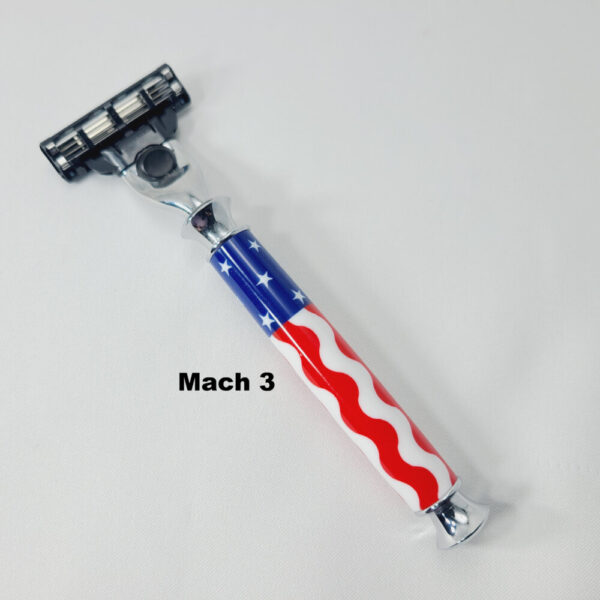 Product image of Wavy American Flag Razor Handle