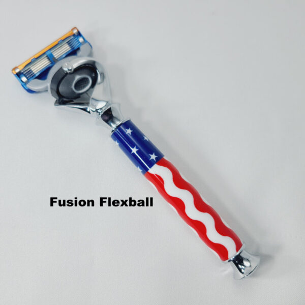 Product image of Wavy American Flag Razor Handle