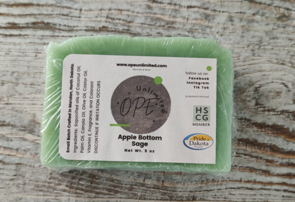 Shop North Dakota Apple Bottom Sage Soap 5oz