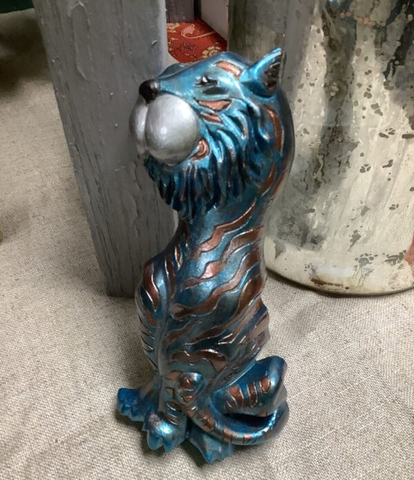 Product image of Upcycled baby tiger wall hanging
