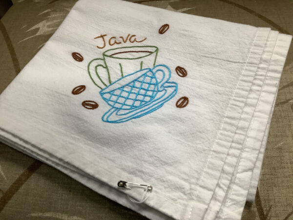 Product image of Java themed flour sack towel