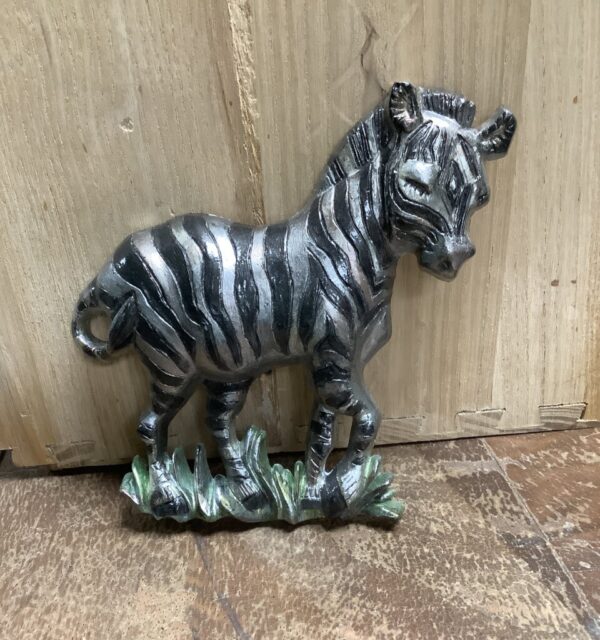 Product image of Upcycled Baby Zebra wall hanging