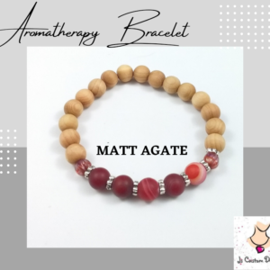 Product image of MATT AGATE AROMATHERAPY BRACELET