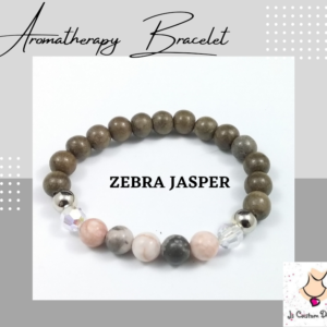 Product image of AROMATHERAPY BRACELET WITH Zebra Jasper