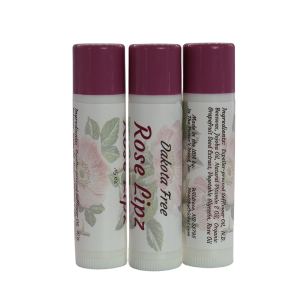 Shop North Dakota Dakota Free Rose Lipz Lip Balm