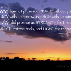 Product image of ND Sunset with Verse of Encouragement – Photo Cards