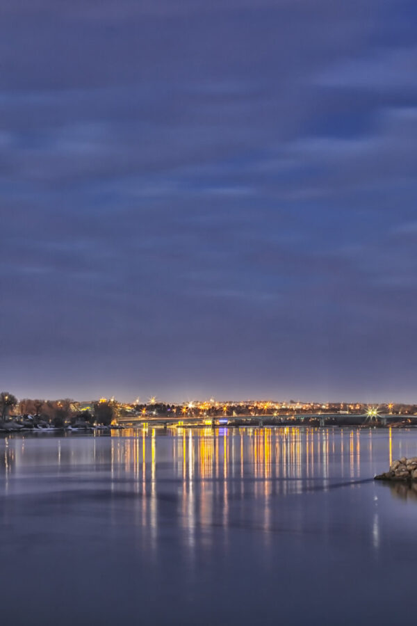 Product image of Lights of Bismarck on the Missouri River – Photo
