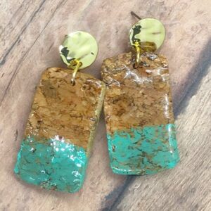 Shop North Dakota Turquoise Cork Earrings