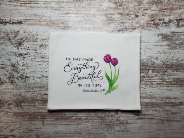 Product image of Embroidered Dish Towel – Everything Beautiful