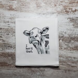 Shop North Dakota Embroidered Dish Towel – I Herd That.