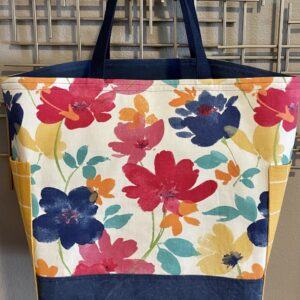 Shop North Dakota Everyday Tote Bag Painted Flowers