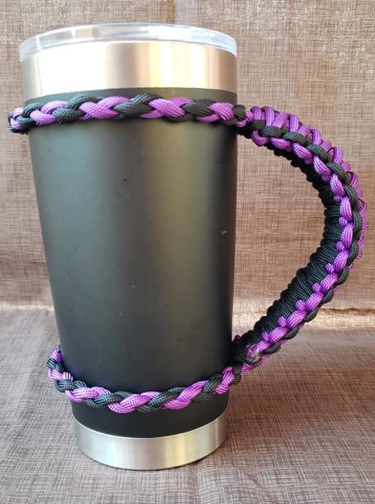 Handcrafted Paracord Tumbler Handle, Custom Colors, Mug Handle, Yeti, Ozark  Trail, Rtic, Mossy Oak, 550 Paracord, Shock Cord