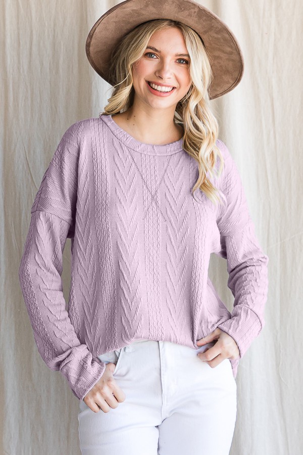 Product image of Lilac Knit Top