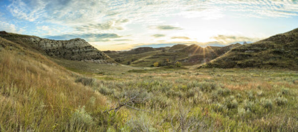 Product image of Fall sunrise in the North Dakota badlands – Photo