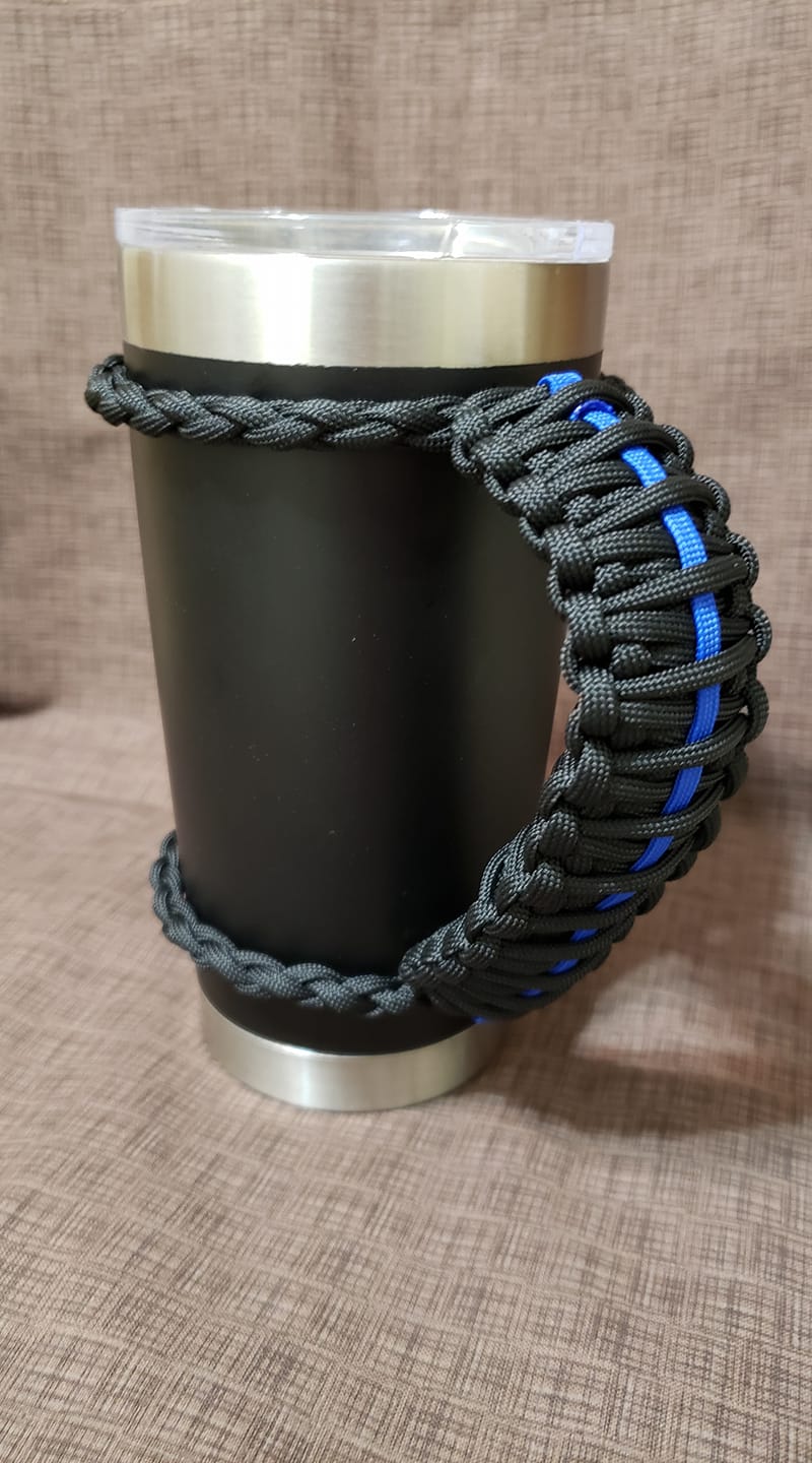 Handmade Universal Paracord Handle Coated Tumblers Travel Mugs