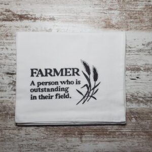 Shop North Dakota Embroidered Dish Towel – Farmer