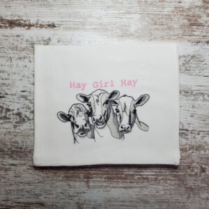 Product image of Embroidered Dish Towel – Hey Girl