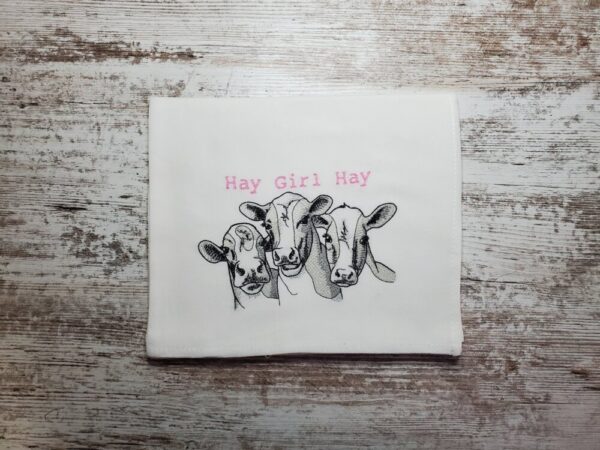 Product image of Embroidered Dish Towel – Hey Girl