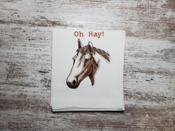 Product image of Embroidered Dish Towel – Oh Hay!