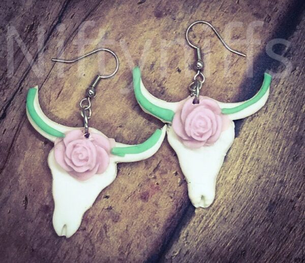 Product image of Green Bullhead Earrings