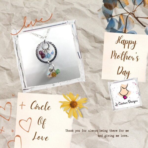 Product image of Circle of Love – Mother’s Day Family Birthstone Necklace