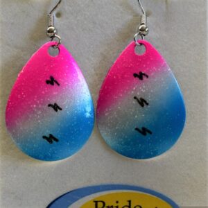 Product image of Blue, White & Pink Lure Earrings