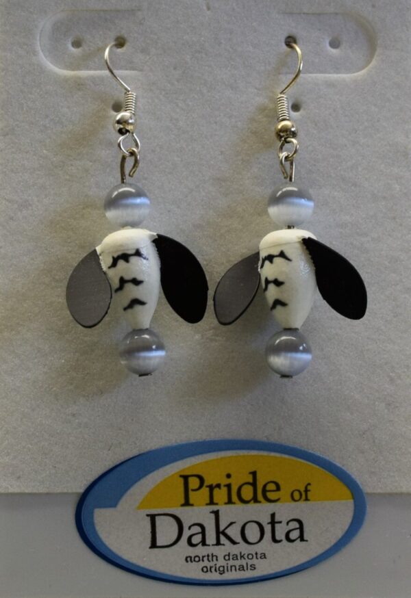 Product image of Black Winged Bobber Earrings