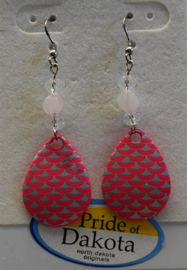 Product image of Pink & Silver Scales Earrings