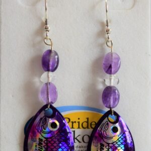 Product image of Purple Baitfish Blade Earrings