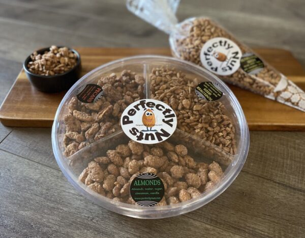 Shop North Dakota 3 Compartment Gift Tray – Almonds, Seeds, Pecans