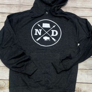 Shop North Dakota North Dakota Logo Hooded Sweatshirt