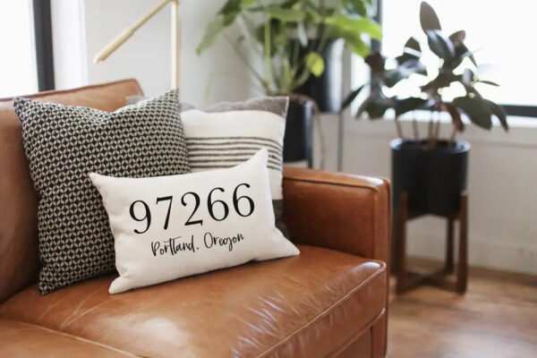 Product image of Modern Zip Code Pillow