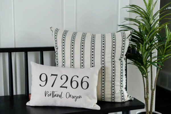 Product image of Modern Zip Code Pillow